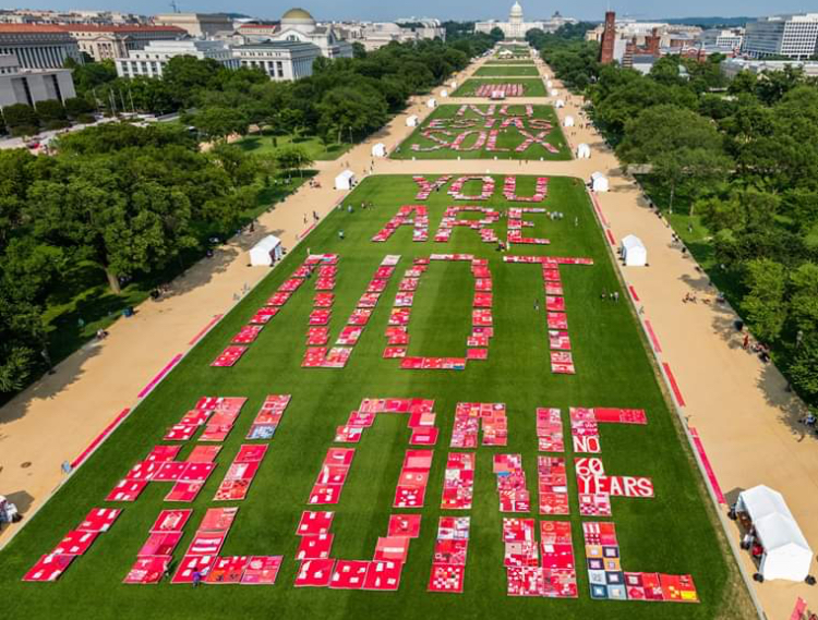 The Monument Quilt: Using quilting to inspire public healing